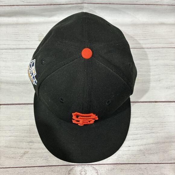San Francisco Giants Hat Cap Fitted Mens 7 3/8 MLB Baseball World Series New Era - Picture 5 of 7